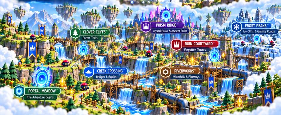 Adventure Mountain world map